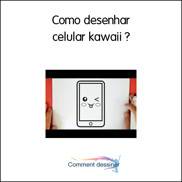 Como desenhar celular kawaii